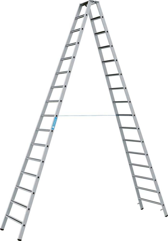 Imagen de Stufenleiter Saferstep B 2x16 Stufen Leiterlänge 4,51 m Arbeitshöhe 5,70 m