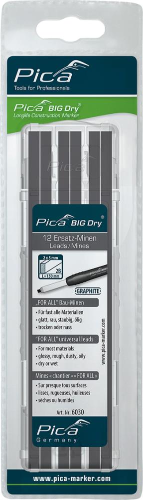 Imagen de Minen-Set für Zimmermanns-Bleistift BIG Dry FORALL Bau Bau Graphit Pica