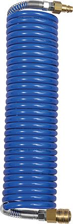 Imagen de Spiralschlauch PA blau, Kupplung u Stecker NW7,2 12x9mm, 7,5m RIEGLER
