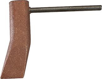Bild von Kupferstück Hammerform m.Eisenstift gekröpft für Propan-Handgriff 500 g GCE