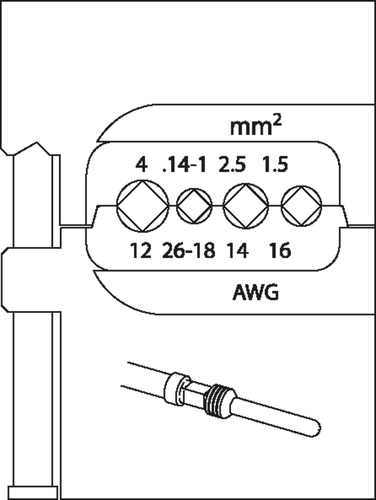 Bild von 8140-18 Modul-Einsatz für schwere Steckverbinder 0,14-4mm