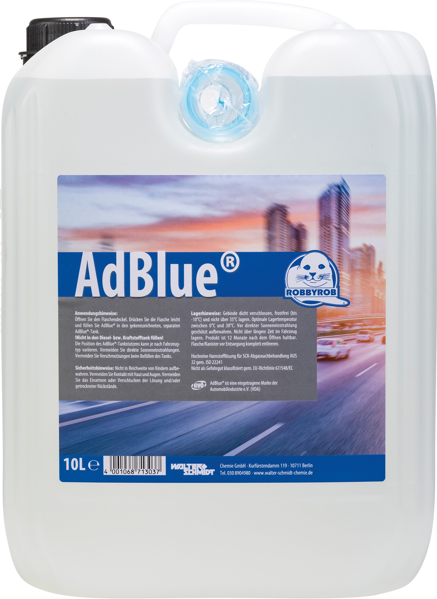 Picture of AdBlue Robbyrob 10 L Kanister mit Einfüll