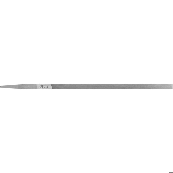 Bild von Präzisions-Stiftenfeile Flachstumpf sehr schmal 150mm Schweizer Hieb 2, mittel-fein