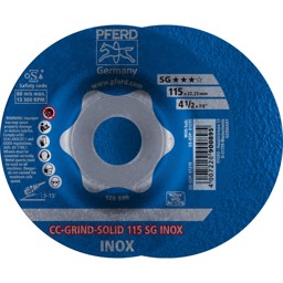 Bild von CC-GRIND-SOLID Schleifscheibe 115x22,23 mm COARSE Leistungslinie SG INOX für Edelstahl