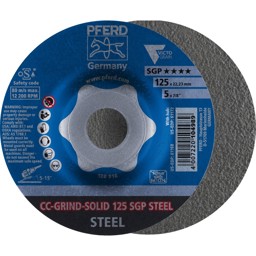 Bild von CC-GRIND-SOLID Schleifscheibe 125x22,23 mm COARSE Speziallinie SGP STEEL für Stahl