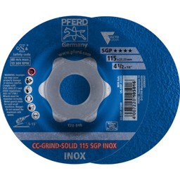 Bild von CC-GRIND-SOLID Schleifscheibe 115x22,23 mm COARSE Speziallinie SGP INOX für Edelstahl