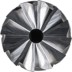 Bild von Hartmetall Hochleistungsfrässtift STEEL Zylinder ZYAS stirnv. Ø 12x25 mm Schaft-Ø 6 mm Stahl