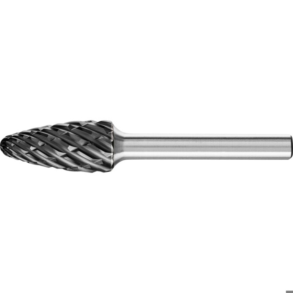 Bild von Hartmetall Hochleistungsfrässtift STEEL Rundbogen RBF Ø 12x25 mm Schaft-Ø 6 mm HICOAT für Stahl