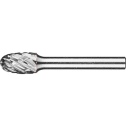 Bild von Hartmetall Hochleistungsfrässtift STEEL Tropfen TRE Ø 10x16 mm Schaft-Ø 6 mm für Stahl
