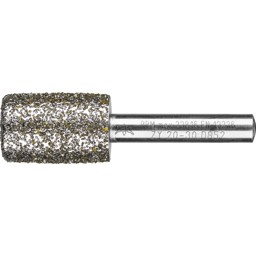Bild von Diamant-Schleifstift Zyl. Ø20,0mm SchaftØ8 mm D852 (sehr grob) zum Ausschleifen von Nuten