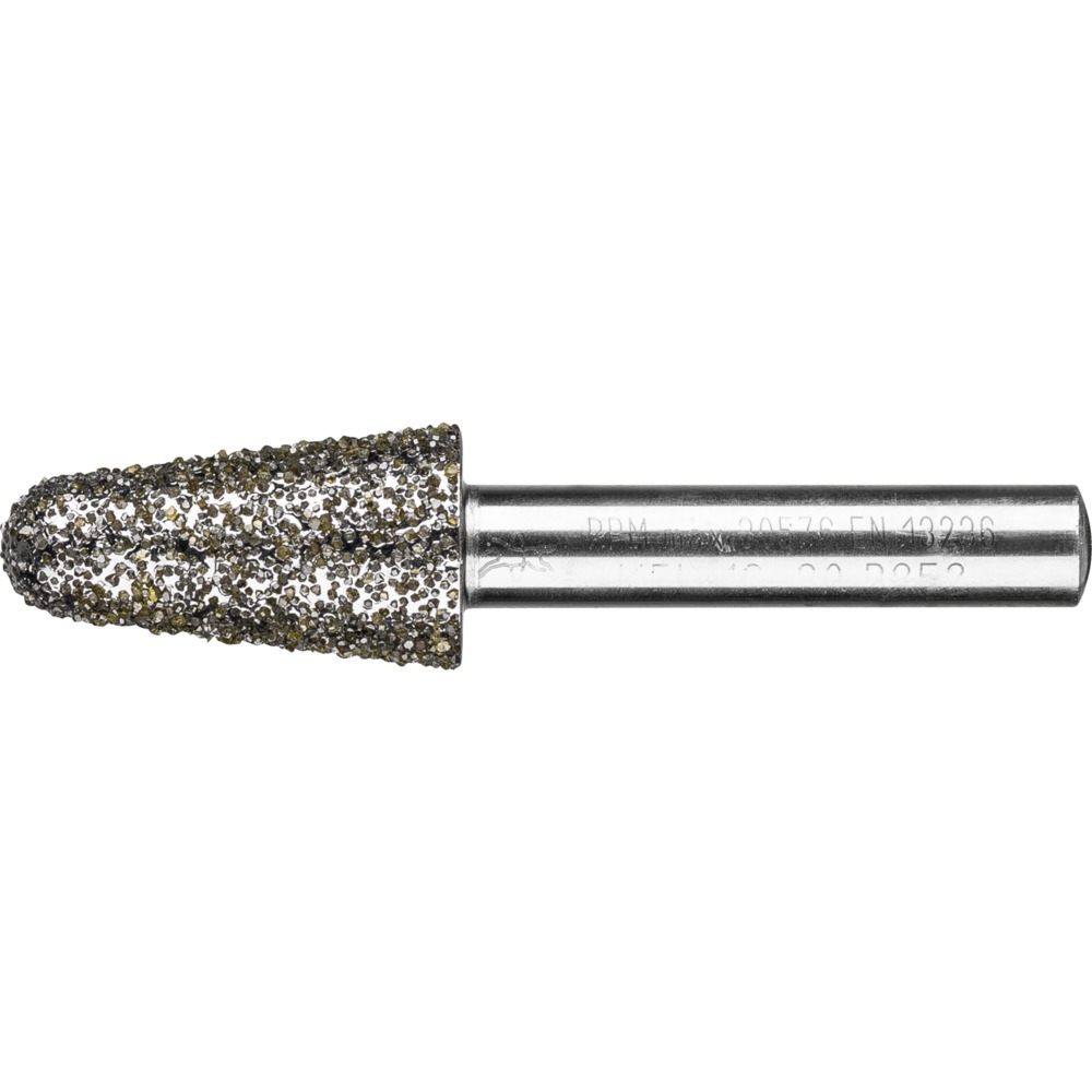 Imagen de Diamant-Schleifstift Kegel Ø16,0mm Schaft-Ø8 mm D852 (sehr grob) zum Schleifen von Grau-und Sphäroguss