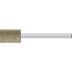 Bild von Poliflex Schleifstift Zylinderform Ø 8x12 mm Schaft-Ø 3 mm Bindung LR Hart A120