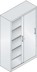 Bild von Beistell-Schiebetürenschrank (Schwerlast), Höhe 1950 mm