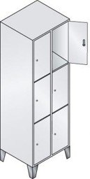Bild für Kategorie Raumpflege-Geräteschrank, Serie Evolo, mit Füßen, kombinierbar