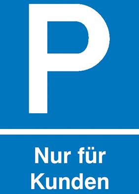 Picture of Parkplatz-Reservierungsschild im Hochformat
