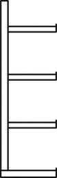 Bild für Kategorie Kragarmregal META MULTISTRONG L IPE 120, doppelseitig