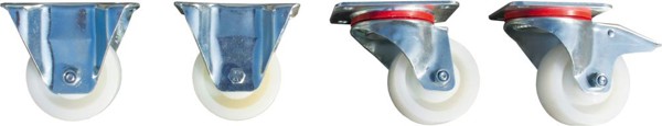 Picture of Passender Rollensatz für Kippbehälter Mini-EXPO®, Klappbodenbehälter und für Lithium-Ionen Lagerbehälter Rollensatz (ab Typ LIL 90)