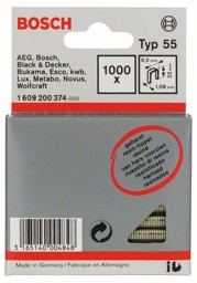 Bild von Schmalrückenklammer Typ 55, geharzt 6 x 1,08 x 23 mm, 1000er-Pack