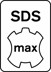 Bild von Spatmeißel mit SDS max-Aufnahme, 350 x 115 mm