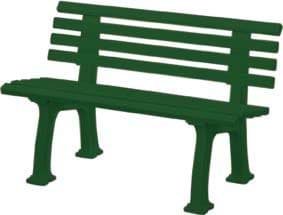 Imagen de Gartenbank IBIZA 2-Sitzer Länge 1200 mm grün