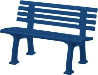 Bild von Gartenbank IBIZA 2-Sitzer Länge 1200 mm blau