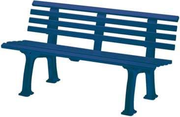 Bild von Gartenbank SYLT 3-Sitzer Länge 1500 mm blau