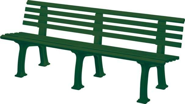 Bild von Gartenbank JUIST 4-Sitzer Länge 2000 mm grün