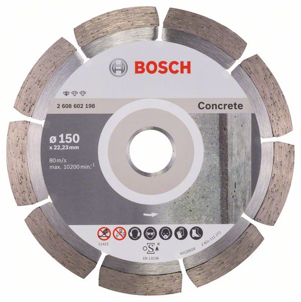 Picture of Diamanttrennscheibe Standard for Concrete, 150 x 22,23 x 2 x 10 mm, 1er-Pack
