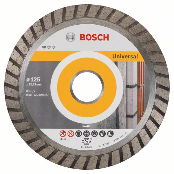 Picture of Diamanttrennscheibe Standard for Universal Turbo, 125x22,23x2x10 mm, 1er-Pack