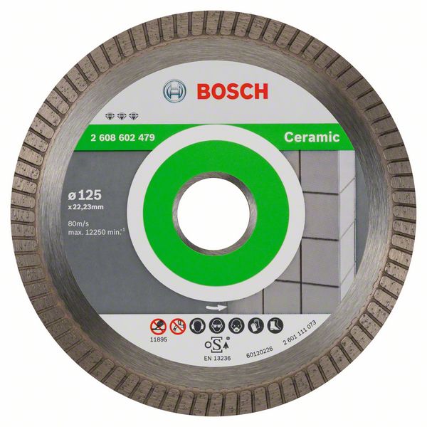 Picture of Diamanttrennscheibe Best for Ceramic Extra-Clean Turbo, 125 x 22,23 x 1,4 x 7 mm