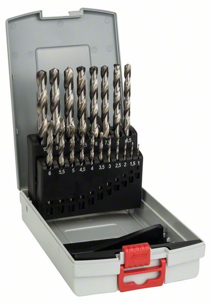Imagen de 19-tlg. HSS-G ProBox-Set, 135°, 1–10 mm. Für Bohrmaschinen/Schrauber