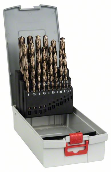Imagen de 25-teiliges ProBox Set HSS-Co, DIN 338, 1–13 mm. Für Bohrmaschinen/Schrauber
