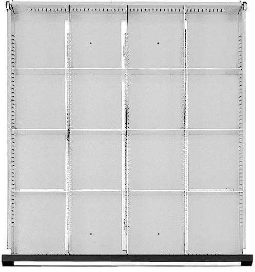 Bild von Schubladeneinteilungssatzfür FH 60mm 1/4 Teilung f.Schublade B500xT540 mm