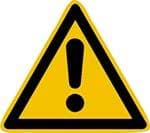 Imagen de Warnschild Folie SL 100 mm Warnung vor einer Gefahrenstelle