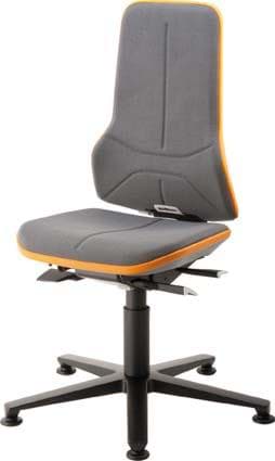 Imagen de Bimos Arbeitsstuhl Neon orange,ohne Polster Sitzhöhe 450-620 mm mit Gleiter