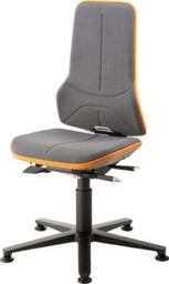 Bild von Bimos Arbeitsstuhl Neon orange,ohne Polster Sitzhöhe 450-620 mm mit Gleiter
