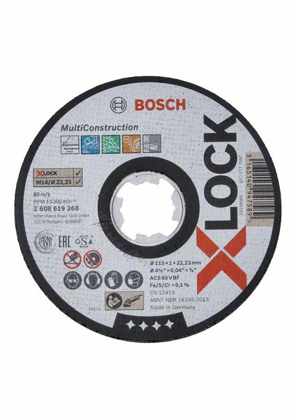 Picture of X-LOCK Multi Material 115 x 1 x 22,23 Trennscheibe gerade
