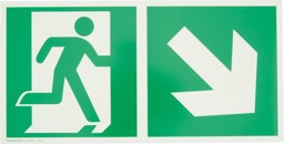 Imagen para la categoría Rettungsschild, Notausgang rechts ohne Richtungspfeil