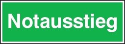 Imagen para la categoría Rettungsschild, Notausgang rechts runter mit Richtungspfeil