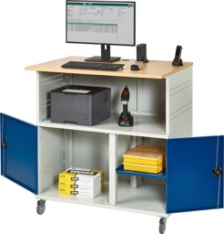 Bild für Kategorie Computer-Schrank, stationär, mit Lochplatte