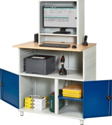 Bild für Kategorie Computer-Schrank, stationär, mit Monitorgehäuse