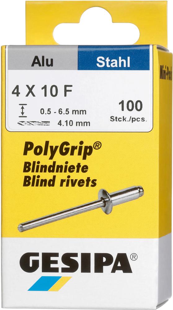 Imagen de Mini-Pack PolyGrip Alu/Stahl 4 x 10 Gesipa