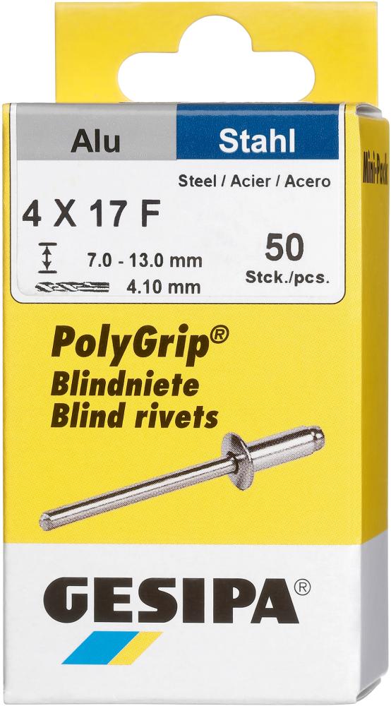 Picture of Mini-Pack PolyGrip Alu/Stahl 4 x 17 Gesipa