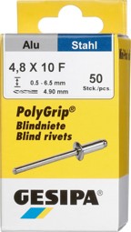 Bild von Mini-Pack PolyGrip Alu/Stahl 4,8 x 10 Gesipa