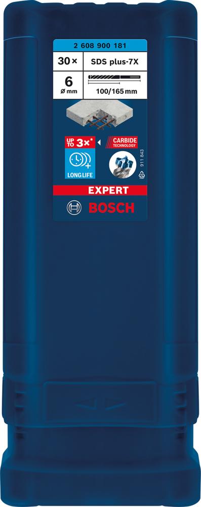 Picture of EXPERT SDS plus-7X Hammerbohrer, 6 x 100 x 165 mm, 30-tlg.. Für Bohrhämmer