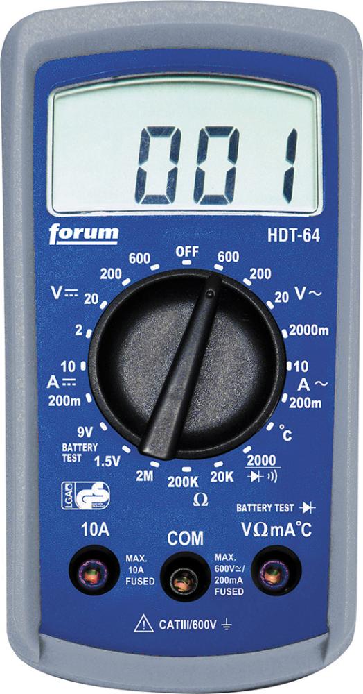 Bild von Digital-Multimeter 2-600V in Tasche FORUM