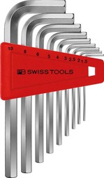 Imagen de Winkelschraubendreher- Satz im Kunststoffhalter 9-teilig 1,5-10mm PB Swiss Tools