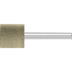 Bild von Poliflex Schleifstift Zylinderform Ø 20x20mm Schaft-Ø 6 mm Bindung LR Hart A120