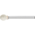 Bild von Poliflex Schleifstift Kugelform Ø 6 mm Schaft-Ø 3 mm Bindung TX A120