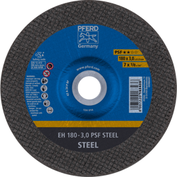 Bild von Trennscheibe EH 180x3,0x22,23 mm gekröpft Universallinie PSF STEEL für Stahl
